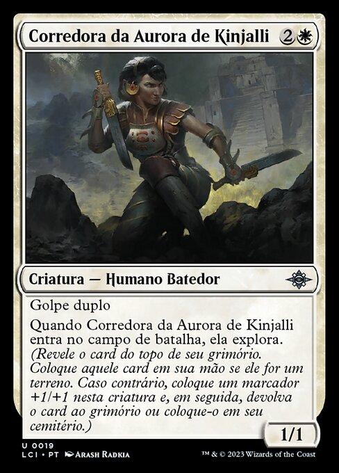キンジャーリの黎明走り (Kinjalli's Dawnrunner) - The Lost Caverns of Ixalan (#19) - Illustrated by Arash Radkia - Magic: The Gathering Card