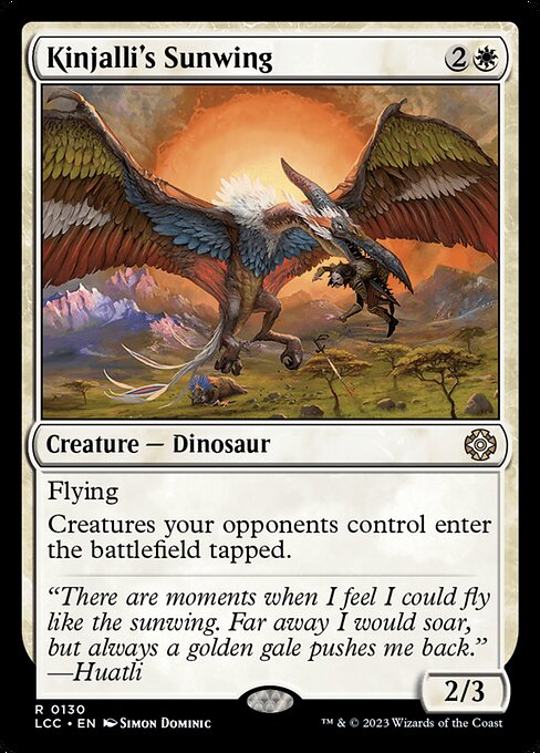 Kinjalli's Sunwing - The Lost Caverns of Ixalan Commander Magic card