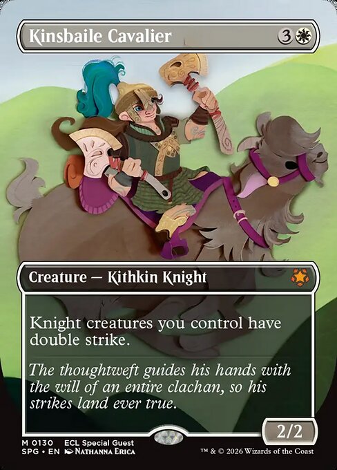 Kinsbaile Cavalier - Special Guests (#130) - Illustrated by Nathanna Erica - Magic: The Gathering Card