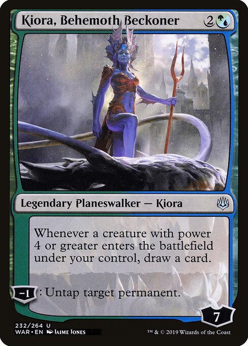 Kiora, Behemoth Beckoner - War of the Spark Magic card