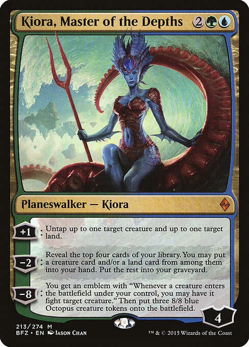 Kiora, Master of the Depths - Battle for Zendikar Magic card