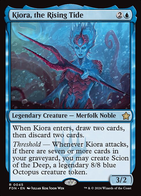 Kiora, the Rising Tide - Foundations Magic card