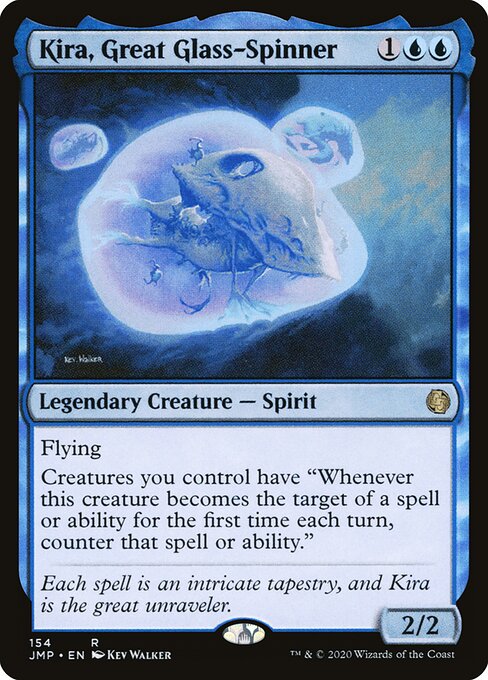 Kira, Great Glass-Spinner - Jumpstart (#154) - Illustrated by Kev Walker - Magic: The Gathering Card