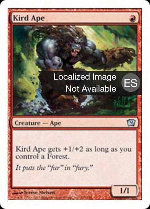 Simio de Kird (Kird Ape) - Ninth Edition (#199) - Illustrated by Terese Nielsen - Magic: The Gathering Card