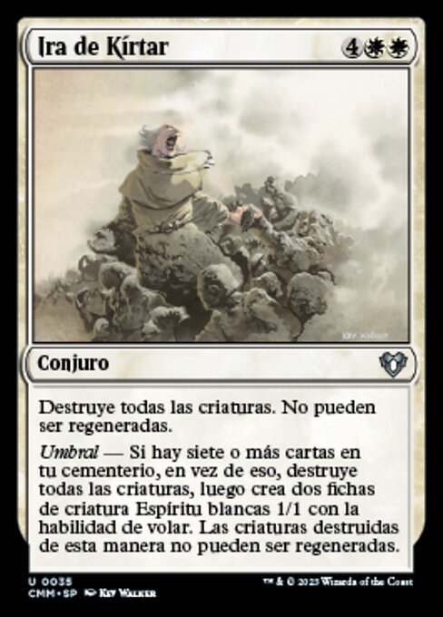 Kirtars Zorn (Kirtar's Wrath) - Commander Masters (#35) - Illustrated by Kev Walker - Magic: The Gathering Card