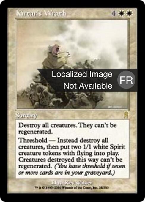 Kirtars Zorn (Kirtar's Wrath) - Odyssey (#28) - Illustrated by Kev Walker - Magic: The Gathering Card
