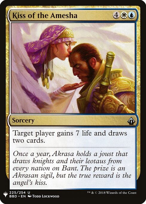 Kiss of the Amesha - The List (#BBD-225) - Illustrated by Todd Lockwood - Magic: The Gathering Card