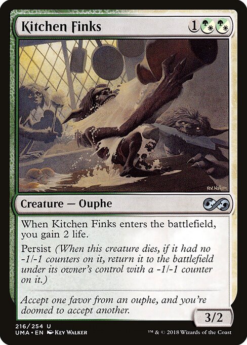 Kitchen Finks - Ultimate Masters (#216) - Illustrated by Kev Walker - Magic: The Gathering Card