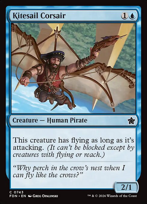 Kitesail Corsair - Foundations Magic card