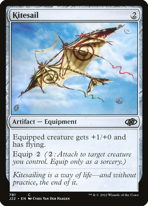Voile volante (Kitesail) - Jumpstart 2022 (#781) - Illustrated by Cyril Van Der Haegen - Magic: The Gathering Card