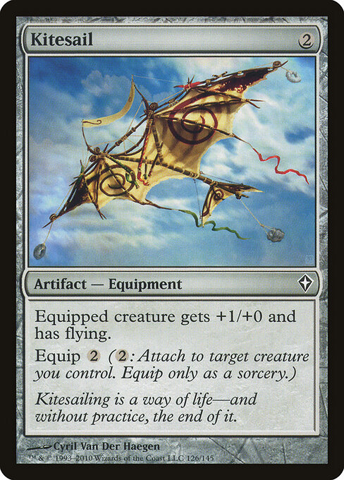 航筝 (Kitesail) - Jumpstart 2022 (#781) - Illustrated by Cyril Van Der Haegen - Magic: The Gathering Card