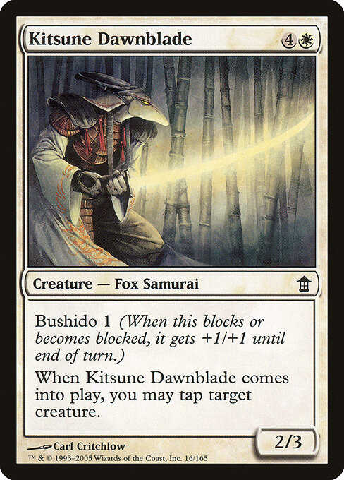 Kitsune Dawnblade - Saviors of Kamigawa Magic card