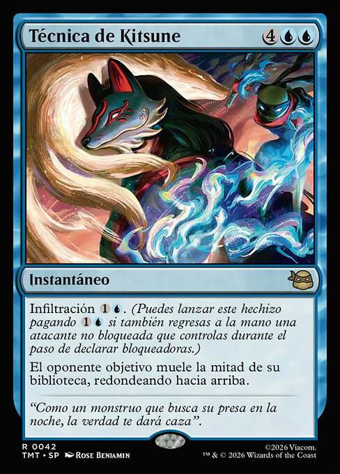 キツネの奥義 (Kitsune's Technique) - Teenage Mutant Ninja Turtles (#229) - Illustrated by William Tempest - Magic: The Gathering Card
