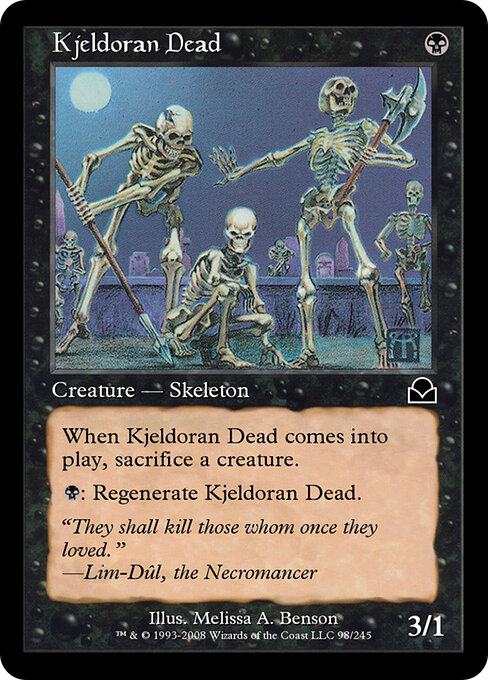 Kjeldoran Dead - Masters Edition II Magic card