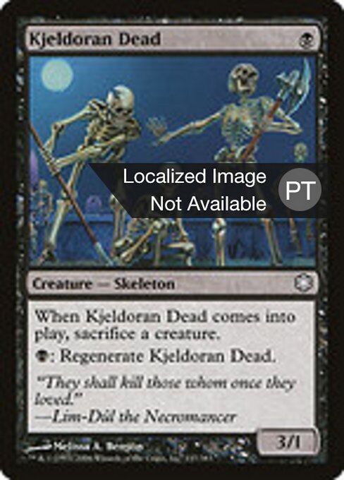 キイェルドーの死者 (Kjeldoran Dead) - Fifth Edition (#170) - Illustrated by Melissa A. Benson - Magic: The Gathering Card