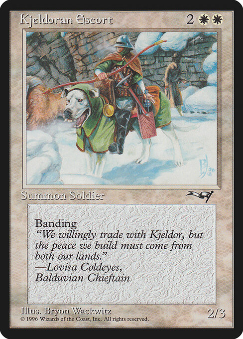 Kjeldoran Escort - Alliances Magic card