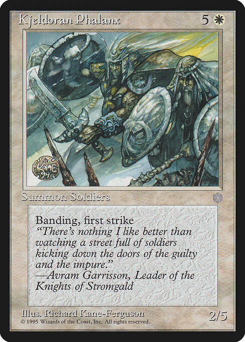 Kjeldoran Phalanx - Ice Age Magic card