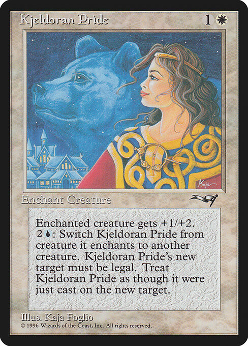 Kjeldors Stolz (Kjeldoran Pride) - Coldsnap Theme Decks (#9b) - Illustrated by Kaja Foglio - Magic: The Gathering Card