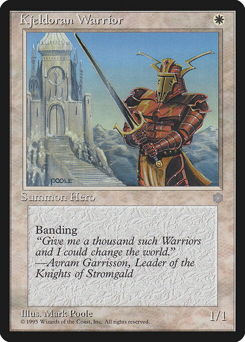 Kjeldoran Warrior - Ice Age Magic card