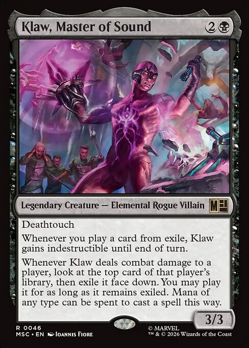 Klaw, Master of Sound - Marvel Super Heroes Commander Magic card