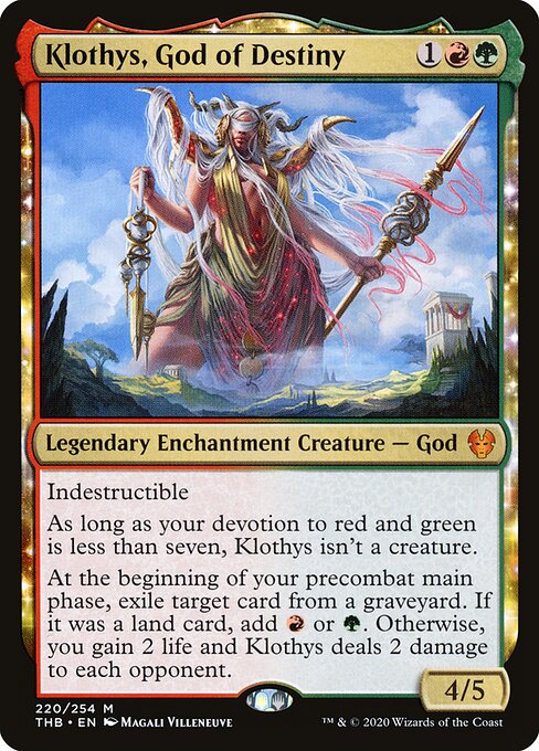 Klothys, God of Destiny - Theros Beyond Death Magic card