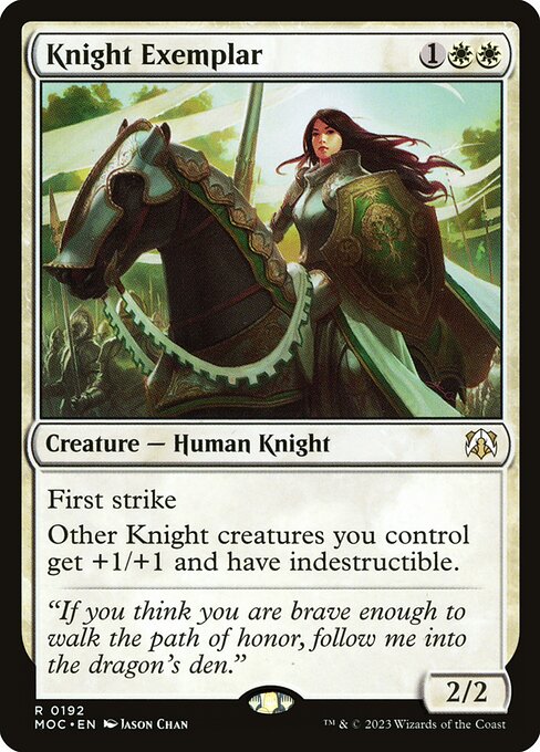 Knight Exemplar - March of the Machine Commander Magic card