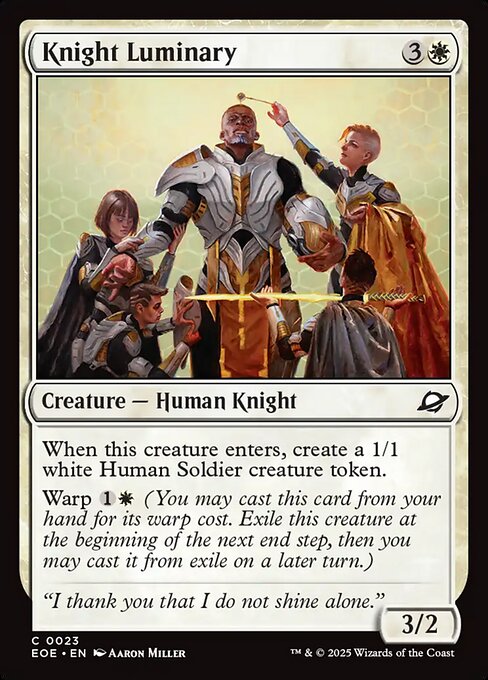 Knight Luminary - Edge of Eternities Magic card