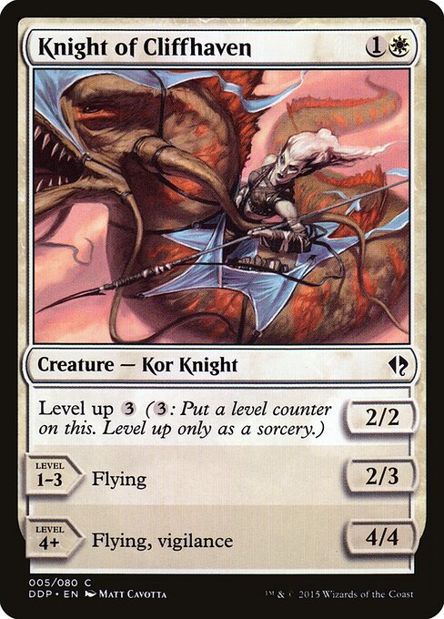 Knight of Cliffhaven - Duel Decks: Zendikar vs. Eldrazi (#5) - Illustrated by Matt Cavotta - Magic: The Gathering Card