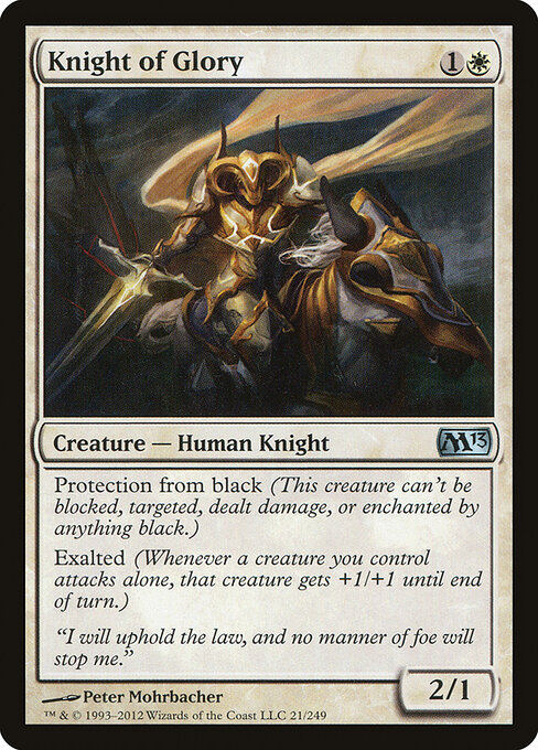 Knight of Glory - Magic 2013 Magic card