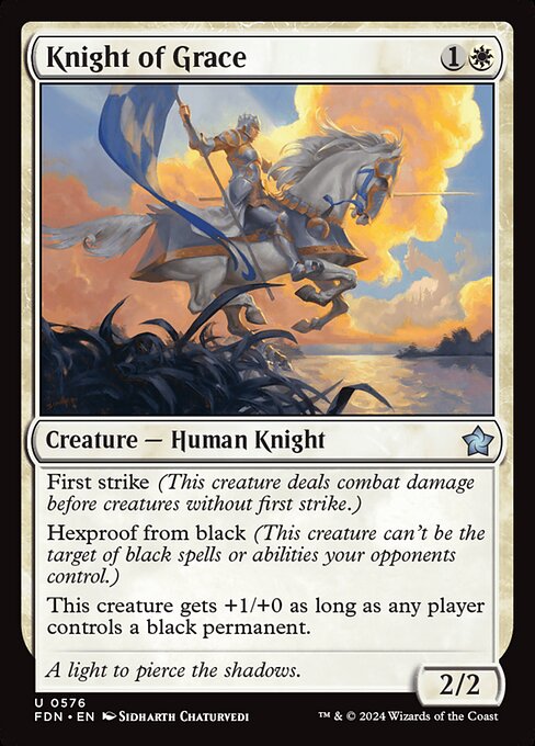 Knight of Grace - Foundations Magic card