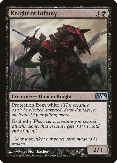 Knight of Infamy - Magic 2013 Magic card