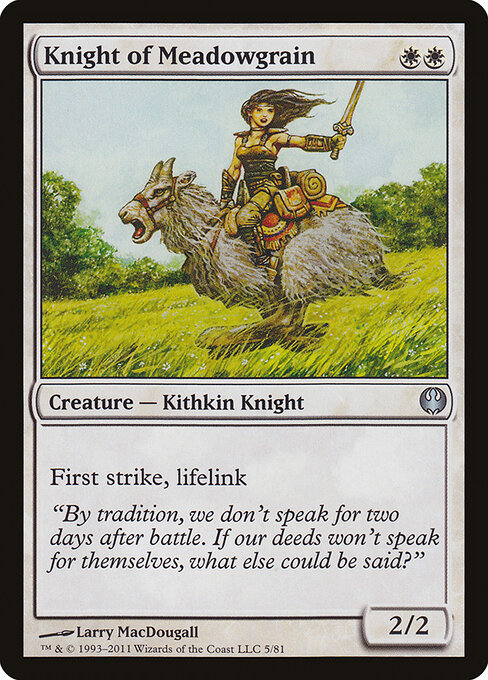 Knight of Meadowgrain - Duel Decks: Knights vs. Dragons Magic card