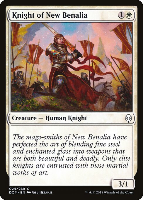 Knight of New Benalia - Dominaria Magic card