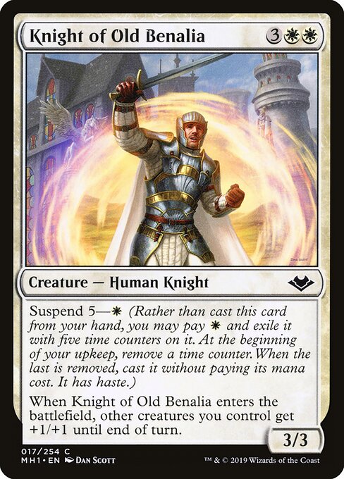 Knight of Old Benalia - Modern Horizons Magic card