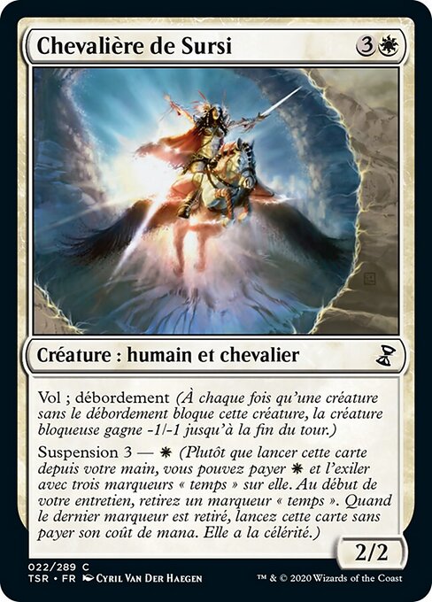 Рыцарь из Сурси (Knight of Sursi) - Time Spiral Remastered (#22) - Illustrated by Cyril Van Der Haegen - Magic: The Gathering Card