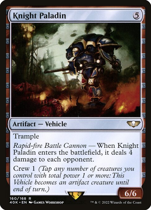 Knight Paladin - Warhammer 40,000 Commander Magic card