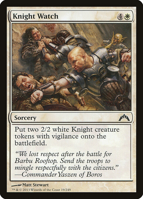 Knight Watch - Gatecrash Magic card