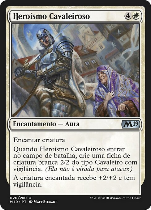 骑士骁勇 (Knightly Valor) - Double Masters 2022 (#14) - Illustrated by Matt Stewart - Magic: The Gathering Card