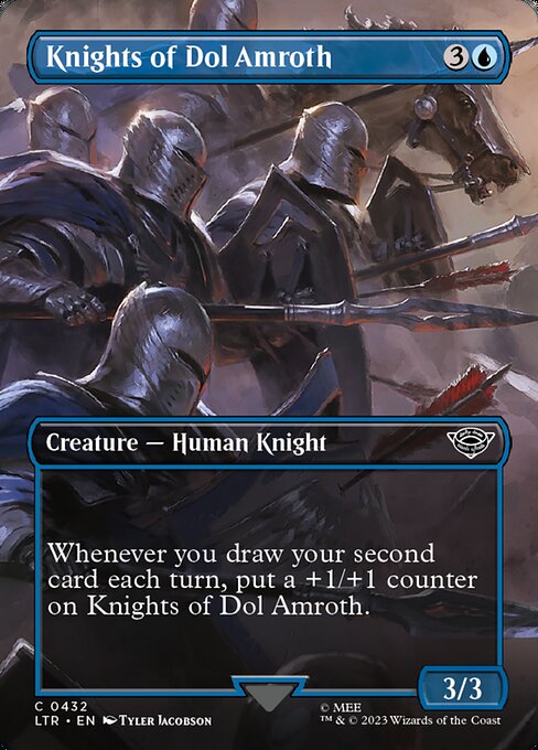 Cavalieri di Dol Amroth (Knights of Dol Amroth) - The Lord of the Rings: Tales of Middle-earth (#59) - Illustrated by Eelis Kyttanen - Magic: The Gathering Card