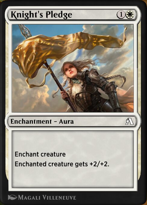 Knight's Pledge - Arena New Player Experience Cards Magic card