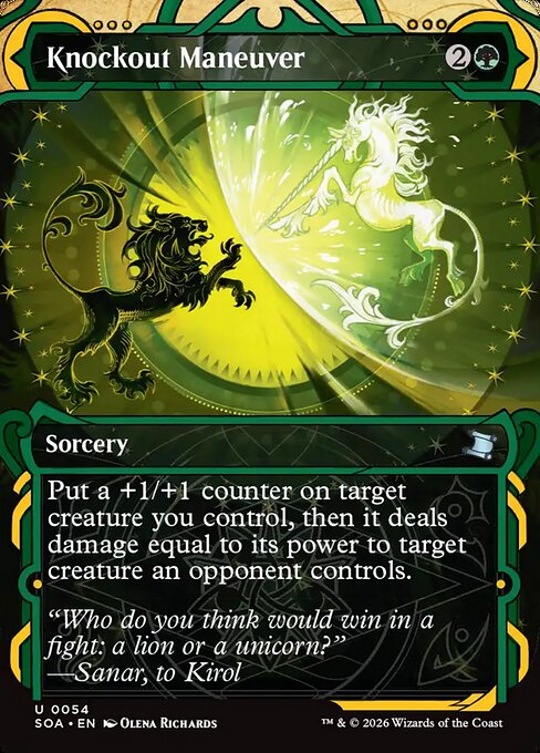 Knockout-Manöver (Knockout Maneuver) - Secrets of Strixhaven Mystical Archive (#54) - Illustrated by Olena Richards - Magic: The Gathering Card
