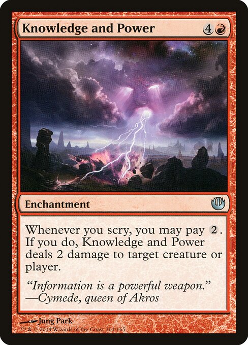 Knowledge and Power - Journey into Nyx Magic card