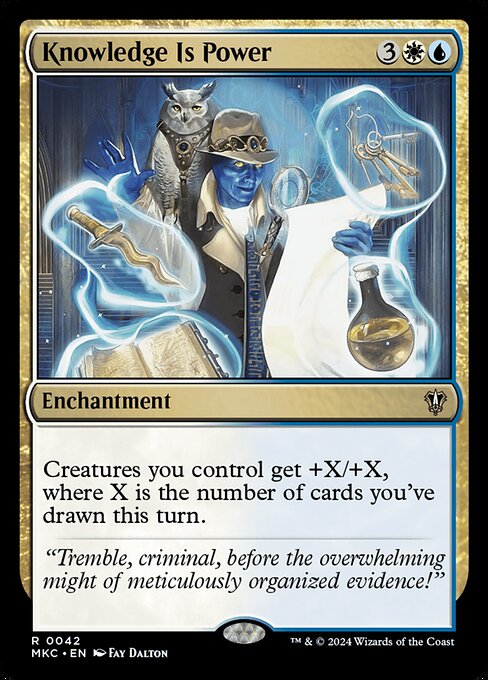 Knowledge Is Power - Murders at Karlov Manor Commander Magic card