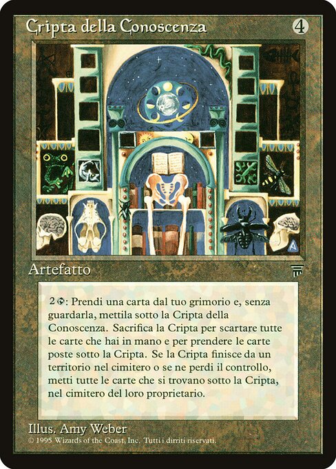 Cripta della Conoscenza (Knowledge Vault) - Legends (#281) - Illustrated by Amy Weber - Magic: The Gathering Card