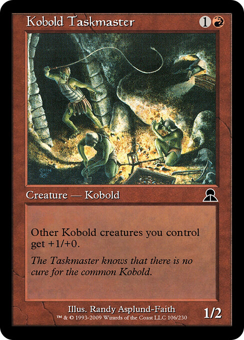 Kobold Taskmaster - Masters Edition III Magic card
