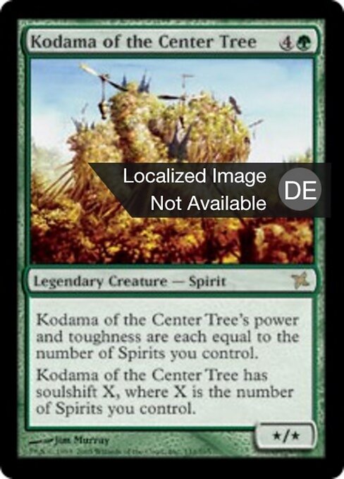 Kodama del árbol del centro (Kodama of the Center Tree) - Betrayers of Kamigawa (#131) - Illustrated by Jim Murray - Magic: The Gathering Card