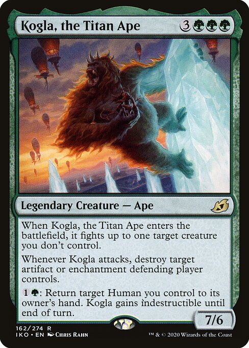 Kogla, the Titan Ape - Ikoria: Lair of Behemoths (#162) - Illustrated by Chris Rahn - Magic: The Gathering Card