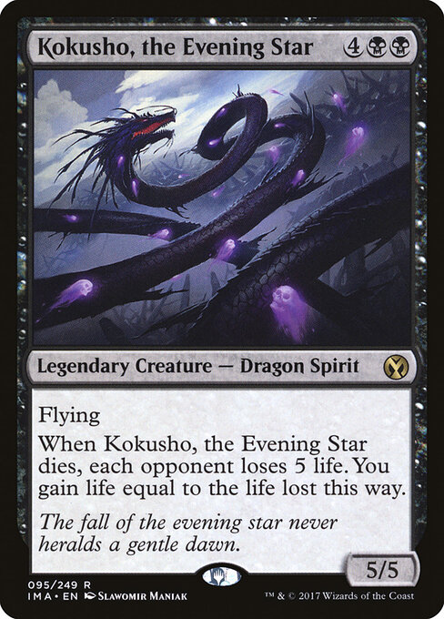 Kokusho, the Evening Star - Iconic Masters Magic card