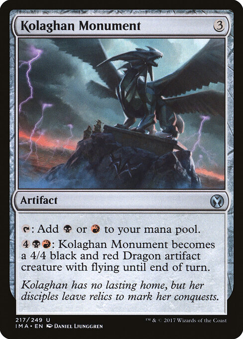 Kolaghan Monument - Iconic Masters Magic card