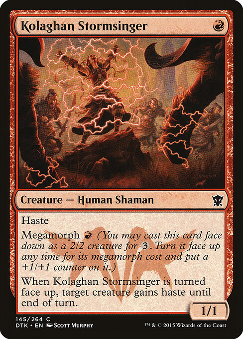 Kolaghan Stormsinger - Dragons of Tarkir Magic card